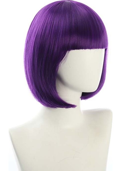 Cosplay Gece Kulübü Performansı Bar Eğik Patlama Kadın Kısa Saç Pembe Bej Beyaz Mavi Bobo Bobhaircut Peruk (Yurt Dışından) modelleri