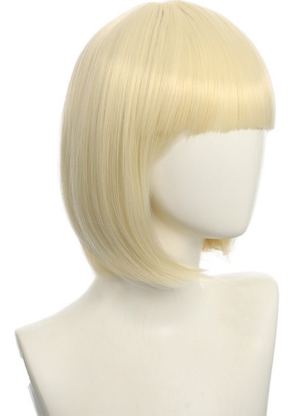 Cosplay Gece Kulübü Performansı Bar Eğik Patlama Kadın Kısa Saç Pembe Bej Beyaz Mavi Bobo Bobhaircut Peruk (Yurt Dışından) fırsatları