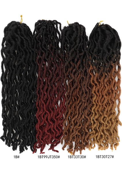 Kadın Dreadlocks Saç Uzatma Dreadlocks Tığ Saç Uzatma 18 Inç Çingene Tığ Saç Uzatma Kimyasal Fiber Peruk (Yurt Dışından)