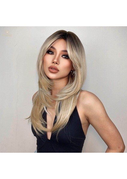 Günlük Giyim Cosplay Arkadaş Stil B Için Kadın Sentetik Saç Düz Hafif (Yurt Dışından) modelleri