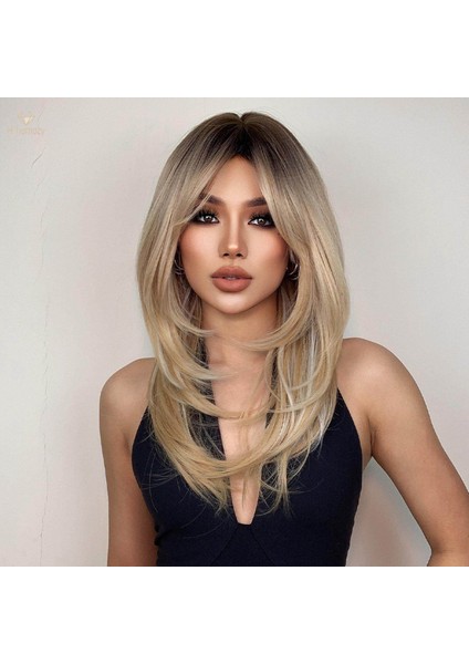 Günlük Giyim Cosplay Arkadaş Stil B Için Kadın Sentetik Saç Düz Hafif (Yurt Dışından) fırsatları