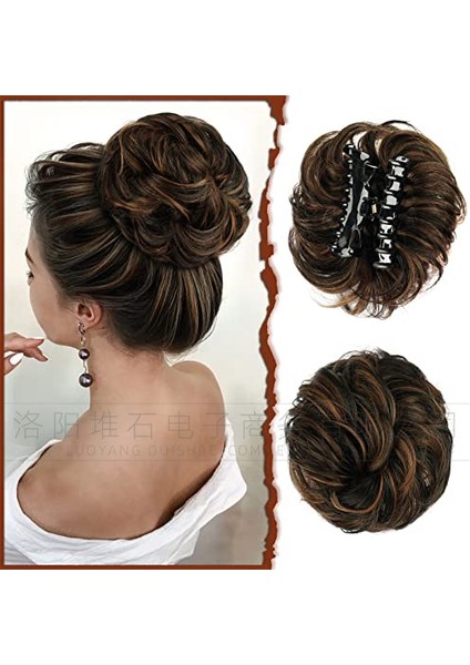 Bun Kavrama Saç Bandı Peruk Kadın Tomurcuk Saç Peruk Saç Bandı Kavrama Kimyasal Fiber Peruk (Yurt Dışından)