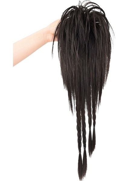 Peruk Kadın Uzun Düz Saç Milenyum Sıcak Kız Simülasyon Yüksek At Kuyruğu Boks Örgü Peruk Şelale Yarım Kravat At Kuyruğu Peruk Örgü (Yurt Dışından) indirimleri