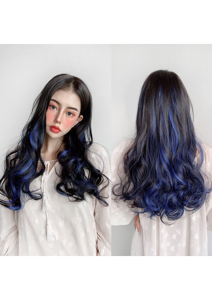 Peruk Kadın Uzun Saç Peruk Seti Vurgu Tek Parça Saç Uzatma Degrade Dikişsiz Taklit Kıvırcık Saç Uzun Saç Parçası Renkli Düz Saç (Yurt Dışından) fırsatları