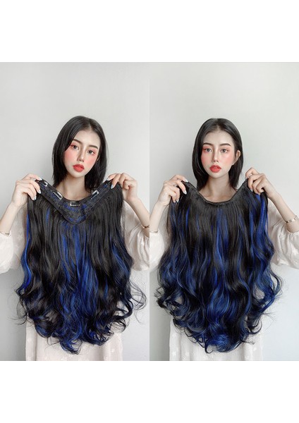 Peruk Kadın Uzun Saç Peruk Seti Vurgu Tek Parça Saç Uzatma Degrade Dikişsiz Taklit Kıvırcık Saç Uzun Saç Parçası Renkli Düz Saç (Yurt Dışından) indirimleri