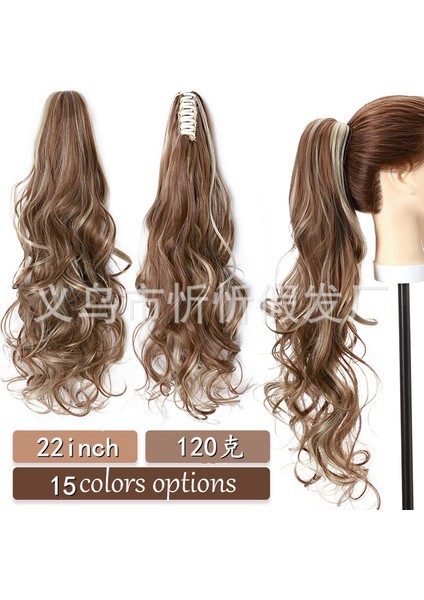 Peruk Kadın Avrupa ve Amerikan Tarzı Peruk Pençe Klipsi At Kuyruğu Uzun Kıvırcık Saç Kaplan Kart Klipsi At Kuyruğu Örgü Fabrika Kaynağı Stokta Mevcut (Yurt Dışından) fiyatları