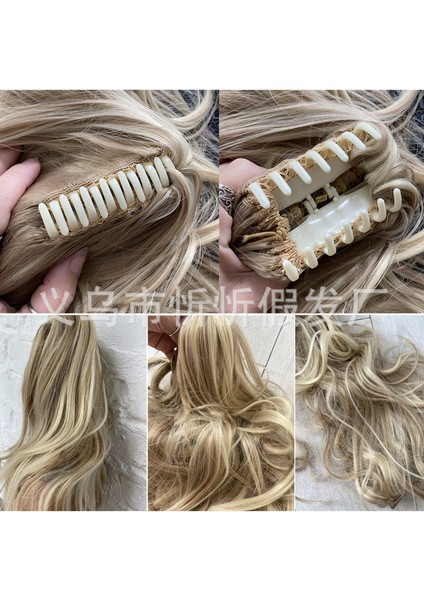 Peruk Kadın Avrupa ve Amerikan Tarzı Peruk Pençe Klipsi At Kuyruğu Uzun Kıvırcık Saç Kaplan Kart Klipsi At Kuyruğu Örgü Fabrika Kaynağı Stokta Mevcut (Yurt Dışından) modelleri