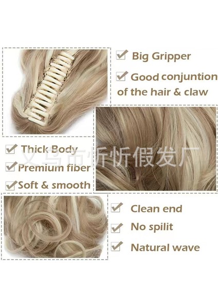 Peruk Kadın Avrupa ve Amerikan Tarzı Peruk Pençe Klipsi At Kuyruğu Uzun Kıvırcık Saç Kaplan Kart Klipsi At Kuyruğu Örgü Fabrika Kaynağı Stokta Mevcut (Yurt Dışından) fırsatları