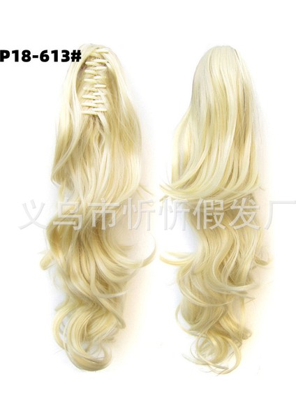 Peruk Kadın Avrupa ve Amerikan Tarzı Peruk Pençe Klipsi At Kuyruğu Uzun Kıvırcık Saç Kaplan Kart Klipsi At Kuyruğu Örgü Fabrika Kaynağı Stokta Mevcut (Yurt Dışından) indirimleri