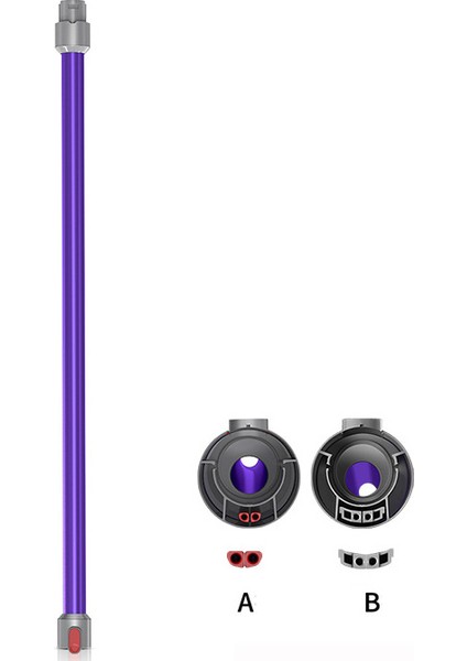Dyson V6/DC58/59/61/62 Için Uzatma Çubuğu Metal Uzatma Borusu, Mor (Yurt Dışından)
