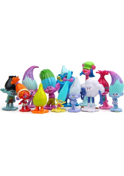 Huilopker 12 Adet/grup Troller Aksiyon Figürü Haşhaş Simülasyon Modeli Çocuk Oyuncakları Çocuk Hediye Katı Bebek Süsleri Kek Dekorasyon (Yurt Dışından) fırsatları