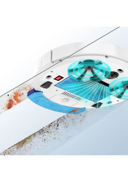 Robotlu Süpürge Akıllı App Uzaktan Kumanda Kablosuz Temizleme, Beyaz (Yurt Dışından) indirimleri