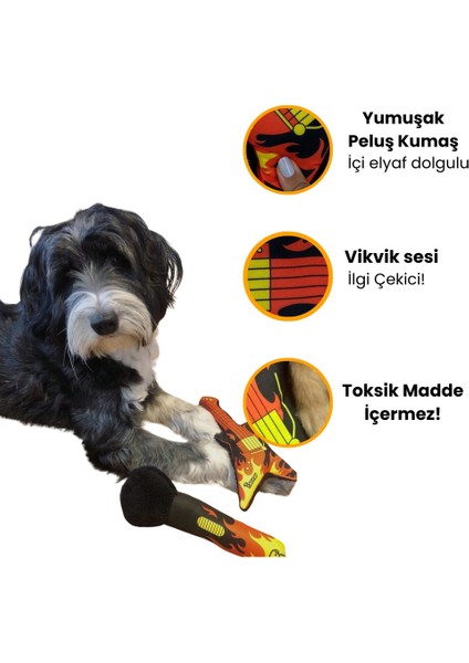 Gitar ve Mikrofon Köpek Oyuncağı