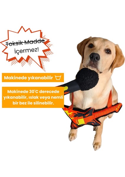 Gitar ve Mikrofon Köpek Oyuncağı
