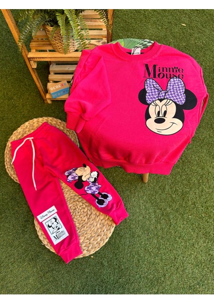 Jelibon Minnie Mouse Desenli Alt Üst Takım