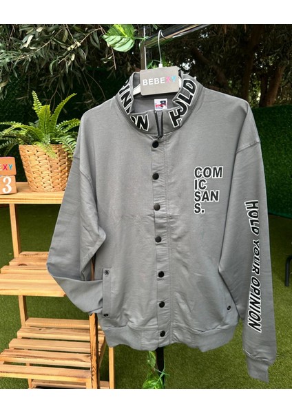 Boyunlu Comicsan Ceket