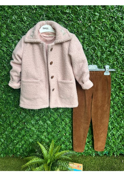 Nakışlı Kabanlı Alt Üst Takım 3 Parça