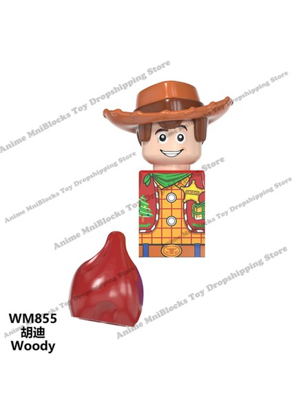WM6060 Disney Filmleri Oyuncak Hikayesi Buzz Lightyear Woody Jessie Anime Tuğla Mini Aksiyon Oyuncak Figürler Çocuklar Için Blokları Birleştirin Hediyeler (Yurt Dışından)