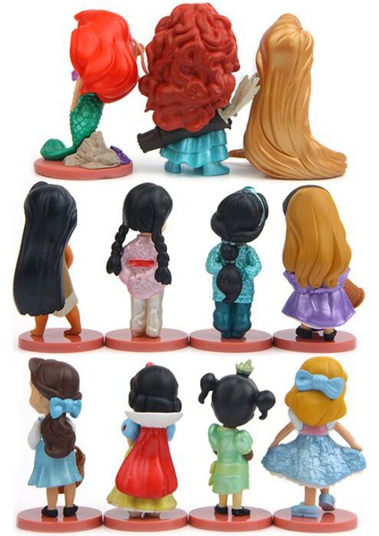 11 Adet/takım Disney Prenses Aksiyon Figürleri Oyuncaklar Rapunzel Kar Külkedisi Beyaz Kar Perisi Rapunzel Bebek Dekorasyon Çocuk Hediye (Yurt Dışından) modelleri