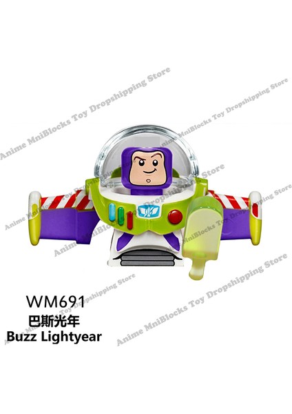 WM6060 Disney Filmleri Oyuncak Hikayesi Buzz Lightyear Woody Jessie Anime Tuğla Mini Aksiyon Oyuncak Figürler Çocuklar Için Blokları Birleştirin Hediyeler (Yurt Dışından)