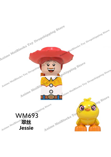 WM6060 Disney Filmleri Oyuncak Hikayesi Buzz Lightyear Woody Jessie Anime Tuğla Mini Aksiyon Oyuncak Figürler Çocuklar Için Blokları Birleştirin Hediyeler (Yurt Dışından)