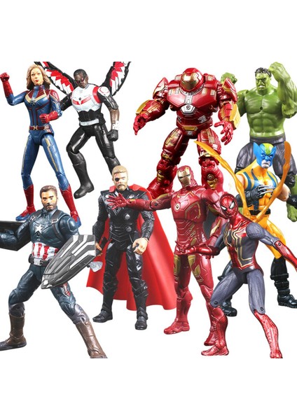 Marvel Avengers Demir Adam Aksiyon Figürü Oyuncakları Thanos Kaptan Amerika Thor Örümcek Adam Siyah Panter Model Oyuncaklar Çocuklar Için (Yurt Dışından)