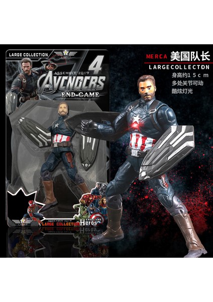 Marvel Avengers Demir Adam Aksiyon Figürü Oyuncakları Thanos Kaptan Amerika Thor Örümcek Adam Siyah Panter Model Oyuncaklar Çocuklar Için (Yurt Dışından)