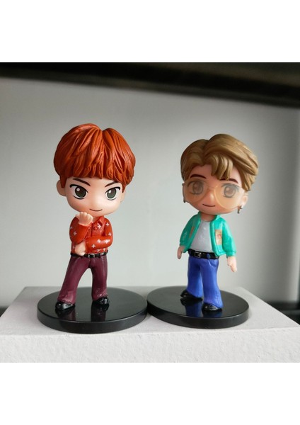 Livecity 7 Adet Güzel Aksiyon Heykelcik Ilginç Ifade Yüksek Simüle Bts Karakter Aksiyon Heykelcik Süsleme Için (Yurt Dışından) fırsatları