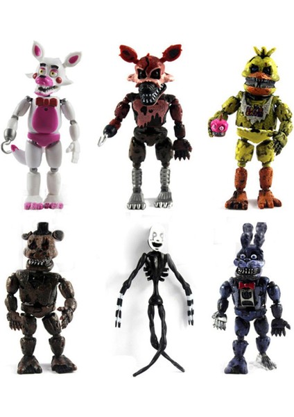 1 Adet Beş Gece Freddys Fnaf Anime Figürü Hareketli Eklemler Bonnie Foxy Freddy Chica Pvc Aksiyon Şekilli Kalıp Oyuncaklar Çocuklar Hediye (Yurt Dışından)