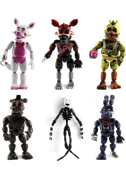 1 Adet Beş Gece Freddys Fnaf Anime Figürü Hareketli Eklemler Bonnie Foxy Freddy Chica Pvc Aksiyon Şekilli Kalıp Oyuncaklar Çocuklar Hediye (Yurt Dışından)