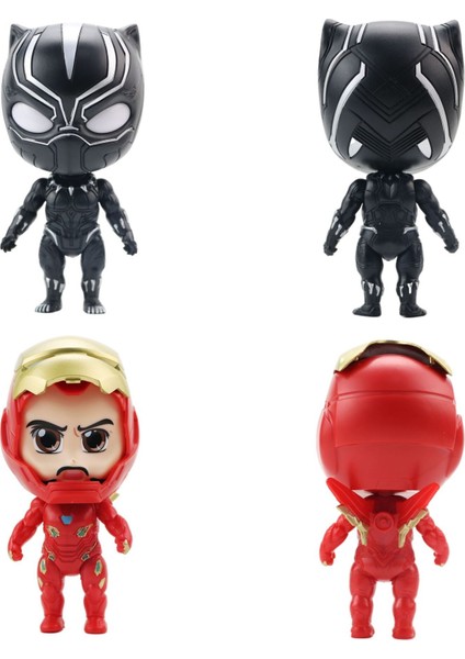 Disney Marvel Şekil Gasha Anime Süper Kahramanlar Örümcek Adam Kaptan Amerika Demir Adam Hulk Thor Süper Kahraman Montaj Aksiyon Figürü Oyuncakları (Yurt Dışından)