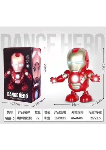 Siyah-Avengers Süper Kahraman Elektronik Dans Müzikli Işık Robot Oyuncak Örümcek Adam Demir Adam Batman Panter Bebek Çocuk Erkek (Yurt Dışından)