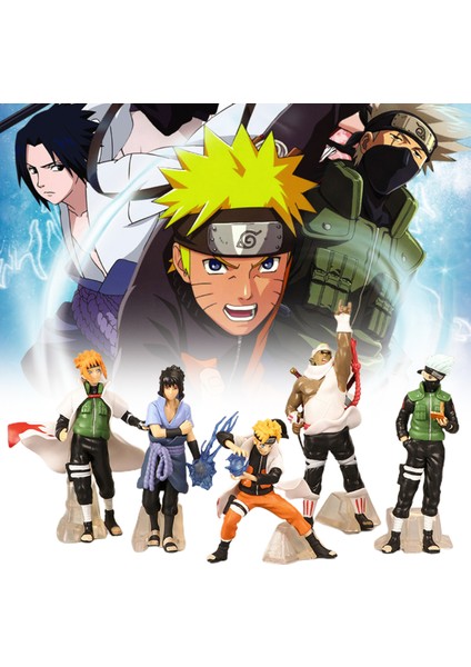 Adet Karikatür Figürler Japon Animesi Kek Dekor Gerçekçi Canlı Naruto Kakashi Serisi Aksiyon Figürleri Çocuklar Hediye (Yurt Dışından) fırsatları