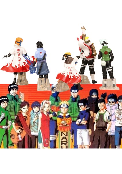 Adet Karikatür Figürler Japon Animesi Kek Dekor Gerçekçi Canlı Naruto Kakashi Serisi Aksiyon Figürleri Çocuklar Hediye (Yurt Dışından) indirimleri