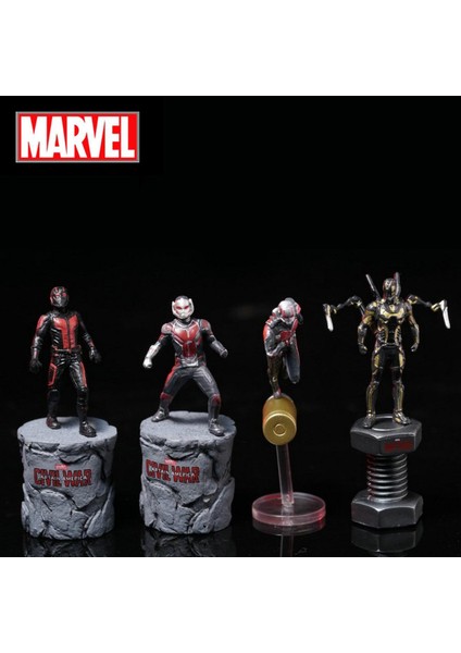 Disney Marvel Avengers Karınca Adam Aksiyon Figürü Oturma Duruşu Modeli Anime Mini Bebek Dekorasyon Pvc Koleksiyonu Heykelcik Oyuncak Modeli (Yurt Dışından)