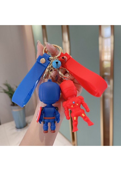 Marvel Kawaii Örümcek Adam Demir Adam Anime Figürü Aksiyon Figürü Araba Anahtarlık Sırt Çantası Kolye Dekor Karikatür Anahtarlık Çocuk Oyuncak Hediye (Yurt Dışından)