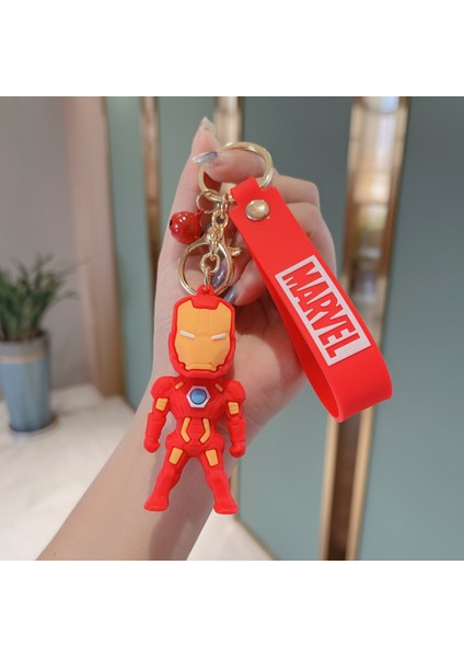 Marvel Kawaii Örümcek Adam Demir Adam Anime Figürü Aksiyon Figürü Araba Anahtarlık Sırt Çantası Kolye Dekor Karikatür Anahtarlık Çocuk Oyuncak Hediye (Yurt Dışından)