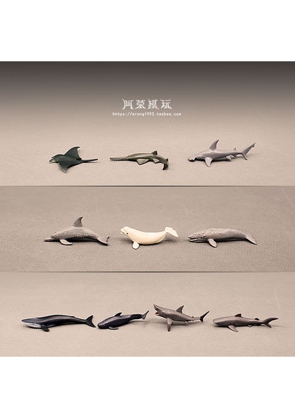 Deniz Hayvanı Modeli Mavi Gri Balina Balina Köpekbalığı Yunus Manta Işınları Okyanuslar Dünya Dıy Epoksi Mini Heykelcik Aksiyon Figürleri Oyuncaklar (Yurt Dışından) modelleri