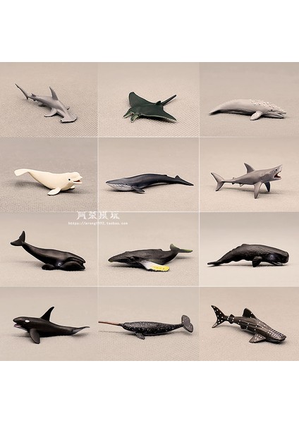 Deniz Hayvanı Modeli Mavi Gri Balina Balina Köpekbalığı Yunus Manta Işınları Okyanuslar Dünya Dıy Epoksi Mini Heykelcik Aksiyon Figürleri Oyuncaklar (Yurt Dışından) indirimleri