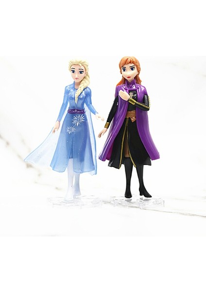 Disney Dondurulmuş 2 Elsa Anna Olaf Figürleri Modeli Prenses Elza Kız Bebek Oyuncak Seti Tercih Edilen Çocuk Doğum Günü Hediyesi (Yurt Dışından)