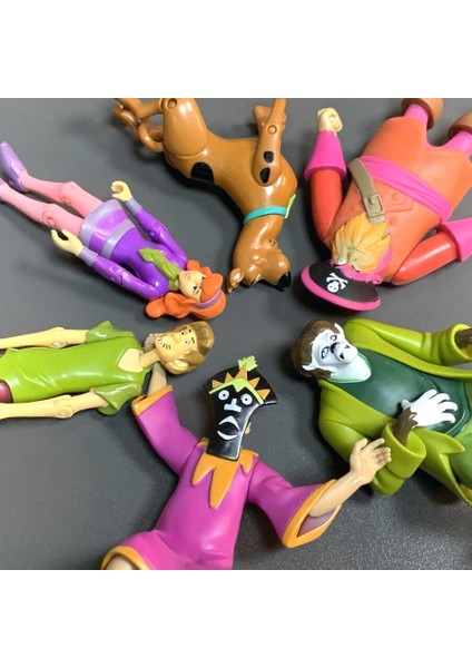 Rastgele 3 Adet Scooby 50. Yıldönümü Özel Palyaço Fred Shaggy Daphne Velma 53939SCOOBY Aksiyon Doo Şekil Seti Oyuncaklar Hediye (Yurt Dışından)