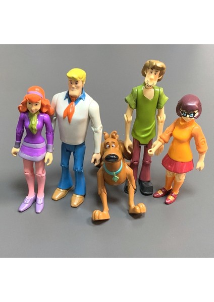Rastgele 3 Adet Scooby 50. Yıldönümü Özel Palyaço Fred Shaggy Daphne Velma 53939SCOOBY Aksiyon Doo Şekil Seti Oyuncaklar Hediye (Yurt Dışından)
