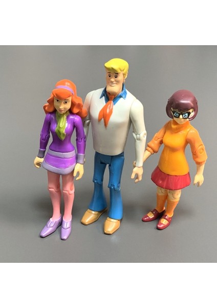 Rastgele 3 Adet Scooby 50. Yıldönümü Özel Palyaço Fred Shaggy Daphne Velma 53939SCOOBY Aksiyon Doo Şekil Seti Oyuncaklar Hediye (Yurt Dışından)