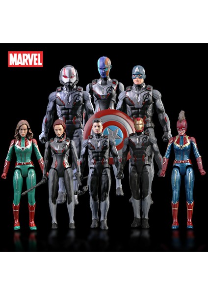 Marvel Avengers 4 Endgame Kaptan Amerika Demir Adam Kara Dul Karınca Adam Bebek Pvc Aksiyon Figürleri Anime Oyuncaklar Hediye Çocuk Boys (Yurt Dışından)