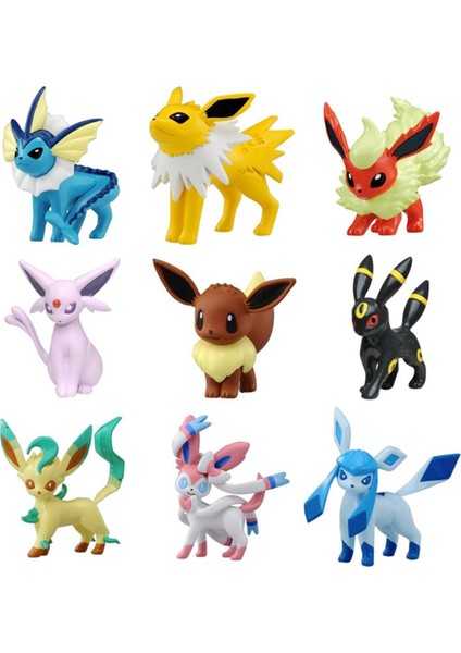 Pokemon 4-6 cm Eevee Charmander Pikachu Eeveelution Dokuz Evrimsel Formlar Anime Figürleri Bebek Çocuk Hediye Xy Aksiyon Figürü Oyuncakları (Yurt Dışından)