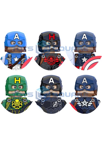 Kaptan Amerika Modeli Yapı Taşları Moc Tuğla Seti Çocuklar Için Hediyeler Oyuncaklar (Yurt Dışından)