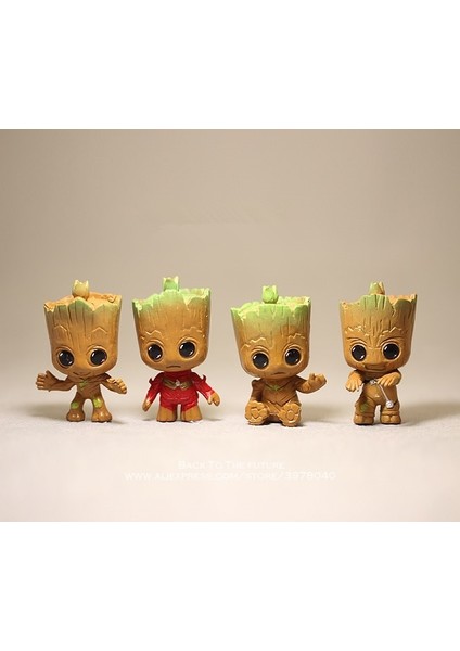 Disney Avengers 3 Groot 4 Adet/takım 5 cm Aksiyon Figürü Anime Mini Dekorasyon Pvc Koleksiyonu Heykelcik Oyuncak Modeli Çocuklar Için (Yurt Dışından) modelleri