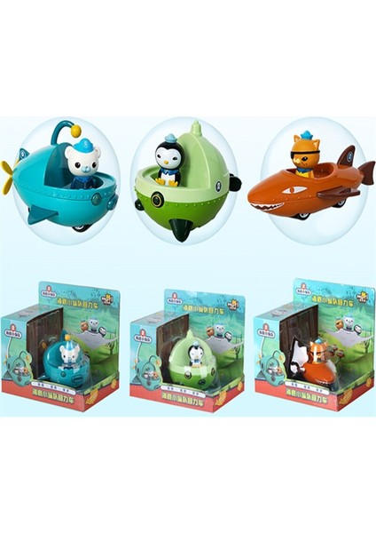 Octonauts Geri Araba Tekne Modeli Action Figure Octonauts Rakamlar Oyuncaklar Çocuklar Için Bebek Çocuk Hediye ile Perakende Kutusu (Yurt Dışından)
