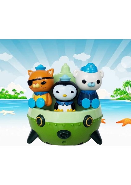 Octonauts Geri Araba Tekne Modeli Action Figure Octonauts Rakamlar Oyuncaklar Çocuklar Için Bebek Çocuk Hediye ile Perakende Kutusu (Yurt Dışından)