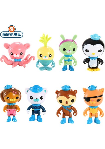 Octonauts Octopod Kale Oyuncaklar 8 Adet Aksiyon Figürü Bebek Macera Plsyset Barnacles Peso Kwazii Dashi Tweak Oyuncak Hediye (Yurt Dışından)